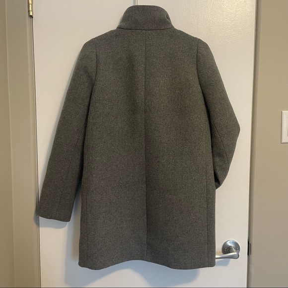 J.Crew city Coat Mercantile Grey jacket peacoat - Picture 7 of 9